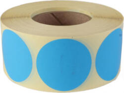  Etikett, 38 mm kör, 1000 etikett/tekercs, ciánkék (ISCK38K) (ISCK38K) - aqua