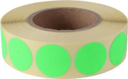  Etikett, 20 mm kör, 1000 etikett/tekercs, zöld (ISCK20Z) (ISCK20Z)