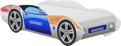 Wooden Toys Rendőrautós Gyerekágy - 140x70 cm, Ajándék Matraccal