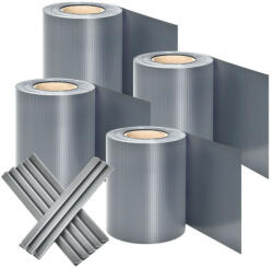  PVC belátásgátló szalag világosszürke 4 tekercs 4x35m 25437