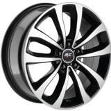 RC RACING RC-119 Fekete polírozott 5/98 16x6, 5 ET39 58, 1 - nyarigumi