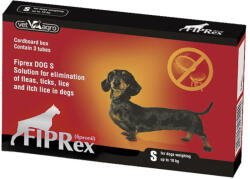 Fiprex 75 S, solutie antiparazitara externa caini talie mica (2-10 kg), 1 pipeta