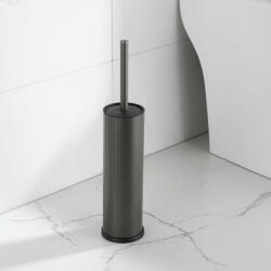 Global Viva Viva NERO WC-kefe tartó - hengeres - fürdőszobai kiegészítő - GUNMETAL - szürke (35WT771G) - watermarkt