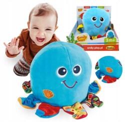 Smily Play Októpusz játék mászáshoz, járástanuláshoz, plüss, vibráló, Winfun (000142)