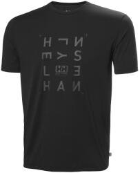 Helly Hansen Skog Graphic T-Shirt férfi póló M / fekete