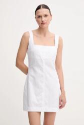 Calvin Klein ruha vászonkeverékből - fehér XL