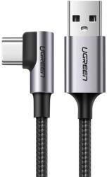 UGREEN Us284 Adatkábel Usb - Type-C, Cipőfűző, Fekete