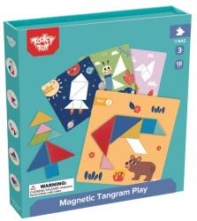 Tooky Toy Tooky Toy: Mágneses Tangram Képkirakó - 3 Éves kortól (TF642)