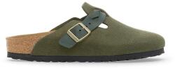 Birkenstock papucs velúrból Boston Braided zöld, 1030599 - zöld Női 38