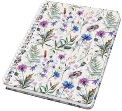 Sigel Spirálfüzet, 162x215 mm, pontrácsos, 60 lap, keményfedeles, SIGEL "Jolie", Misty Meadows (JN618) - nyomtassingyen