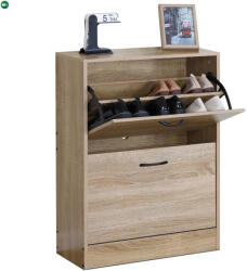 Artium Cipősszekrény, 2 rekeszes, tölgy dekor, MDF - fenyobutor24 - 22 712 Ft