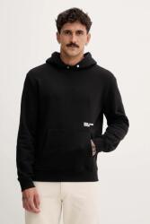 Karl Lagerfeld Jeans felső fekete, nyomott mintás, kapucnis, A4M20022 - fekete M