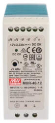 MEAN WELL MDR-40-12 Ipari tápegység, 12V, 3.33A, 40W, DIN sínre szerelhető (MDR-40-12)
