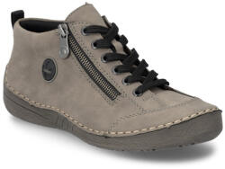 Rieker női fűzős cipzáros szürke bokacipő 52514-42