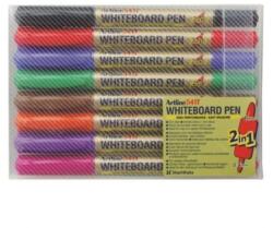 ARTLINE Marker pentru tabla de scris ARTLINE 541T, doua capete - varfuri rotunde 0.4mm/1.0mm, 8 buc/set (EK-541T/8W)