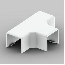 KOPOS Vezetékcsatorna T-idom fedél 20x20-hoz 19.2mmx 21.2mmx alap+fedél műanyag fényesfehér LHD KOPOS - 8624_HB (8624_HB)