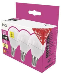 EMOS LED izzó Classic Mini Globe E14/5W (40W)/470lm/meleg fehér ZQ1220.3 (EMOS-ZQ1220-3)