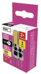 EMOS Classic JC 1, 9W (21W) G4 200lm 3000K ZQ8620.2 LED izzó (EMOS-ZQ8620-2)