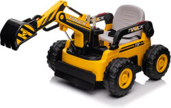 Mamido CAR-26B sárga elektromos gyermek kotrógép | 4x4 | RC 2.4Ghz | EKO bőr | 12V10Ah (S-XMX626B-YELLOW) - mamido