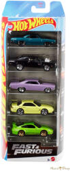 Mattel - Fast & Furious - 5 db-os autó készlet (JDR19)
