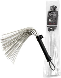 Fifty Shades of Grey Please Sir - bici flogger exclusiv, argintiu-negru, 38 cm