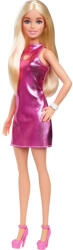 Mattel Barbie Fashionista divatbaba fényes pink ruhában (HYT88)