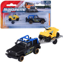 Majorette City Trailer - Jeep Wrangler utánfutóval + Quad (8503002001)