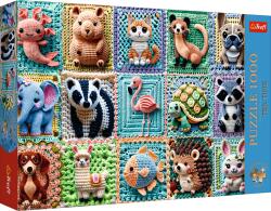 Trefl - Horgolt Állatkák 1000 darabos kirakó (12093)