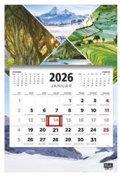 TopTimer Naptár, speditőr, három hónapos, egy tömbös, TOPTIMER, "Évszakok (CONSPED8112U)