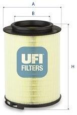 UFI Filtru aer UFI 27. H25.00 (27.H25.00)