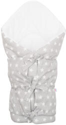 New Baby Klasszikus megkötős pólya New Baby Csillag szürke-fehér - babamamakozpont