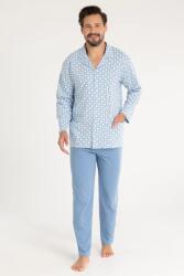 Regina Armando férfi pizsama, kék, hosszú, 3XL