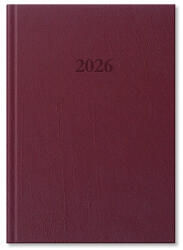 PD Calendar Határidőnapló Period Standard A/5 napi bordó műbőr 2026