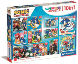 Clementoni Sonic, a sündisznó Heroes Rivals 10 az 1-ben puzzle Clementoni (80508)