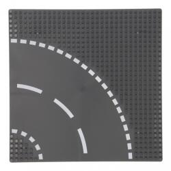 Thimble Toys Sluban 25×25 cm-es utcai alaplap építőjátékokhoz - ívelt (1002121)