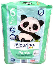  Elcurina Baby bugyipelenka Panda mintával, körbe gumis (6-os) 15+ kg (18 db/cs) (elcugjp)