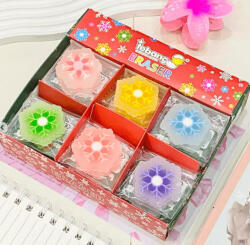  Karácsonyi radírok, hópehely, többféle változat (KDS-944453) - officetrade