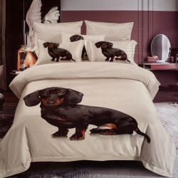 idealisotthon 7 részes fotónyomtatott ágyneműhuzat - fekete tacsi (IO-SY-BL-PRINT-7-DCHBKLT)