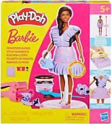 Hasbro Play-Doh: Set de modelaj cu rochii cu volane Barbie Fashionista și păpușă - Hasbro (G1359)