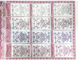  Öntapadós flitterdekoráció mintás 12tasak