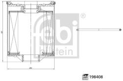 Febi Bilstein Filtru combustibil FEBI BILSTEIN 198408 (198408) - fixbox
