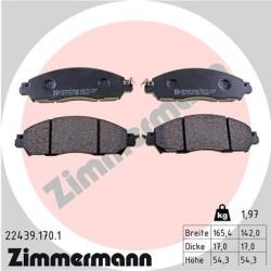 ZIMMERMANN set placute frana, frana disc ZIMMERMANN 22439.170. 1 (22439.170.1)