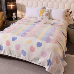 Jojo Home Patura pufoasa cocolino 200x230cm, multicolora, inimioare-F086 (F086) Patura