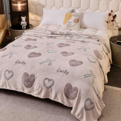 Jojo Home Patura pufoasa cocolino 200x230cm, gri, inimioare si fundite-F081 (F081) Patura