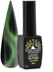 Global Fashion Oja semipermanenta 24D Cat Eye 8ml, 01
