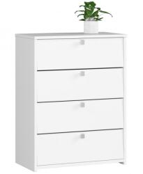AKORD Dulap depozitat incaltaminte, pantofar, placa laminata, 4 sertare, alb, 66x36x85 cm (166950-AK) - edanco Pantofar