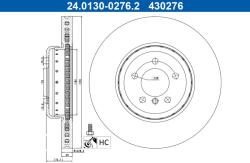 ATE Disc frana ATE 24.0130-0276.2 (24.0130-0276.2) - automobilus