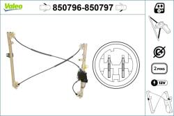 VALEO Mecanism actionare geam VALEO 850796 (850796)