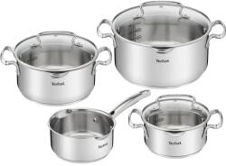 Tefal Set 7 piese Tefal Duetto Plus, Inductie, Sistem de gradatie, Capac de sticla (3168430299214)