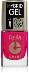 Delia Cosmetics Coral Nail Enamel Hybrid Gel géles körömlakk árnyalat 147 11 ml
